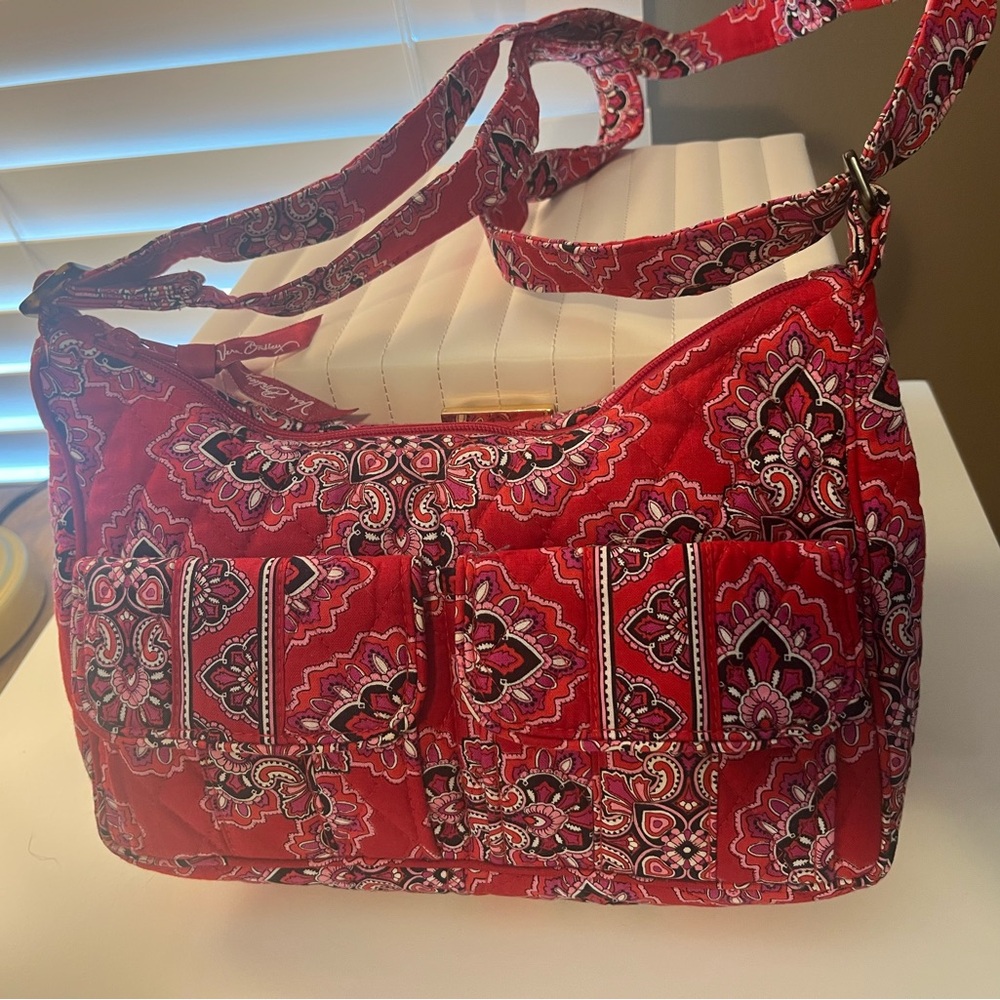 Vera Bradley Red Paisley Shoulder Bag